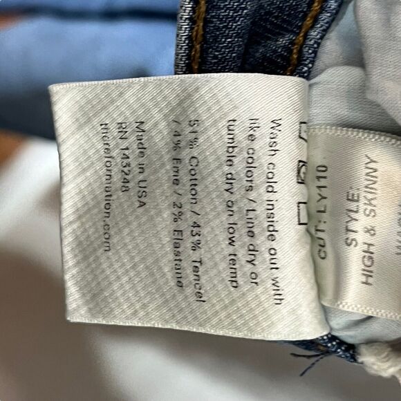 Reformation High & Skinny Jeans Women’s Size 26 Rhine Wash Stretch Denim - Picture 9 of 13